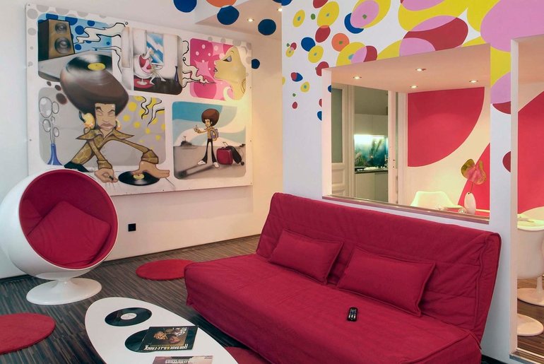 Intérieur de la chambre pour les adolescentes