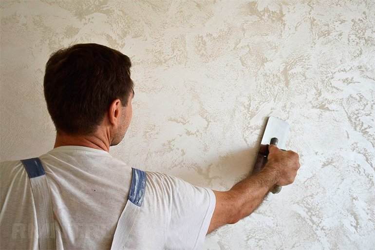 Enduit décoratif texturé bricolage