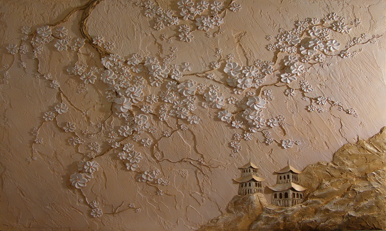 Enduit décoratif texturé