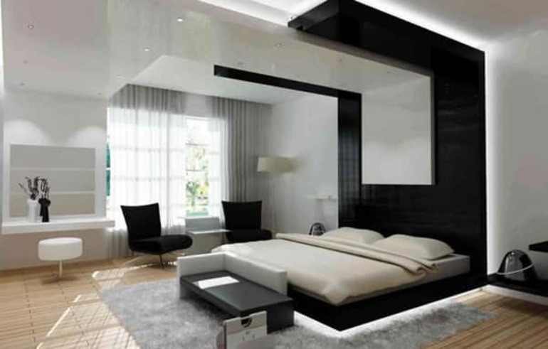 Design de chambre contemporain