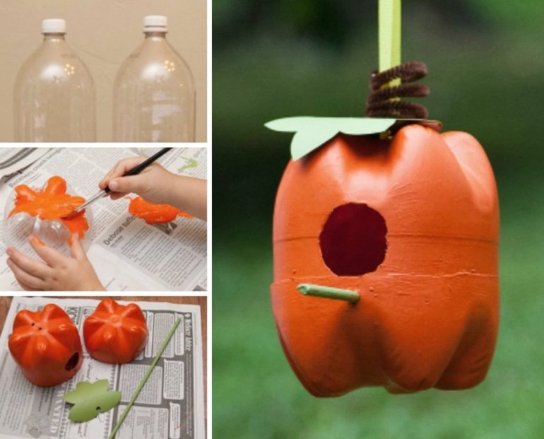 Mangeoires à oiseaux maison