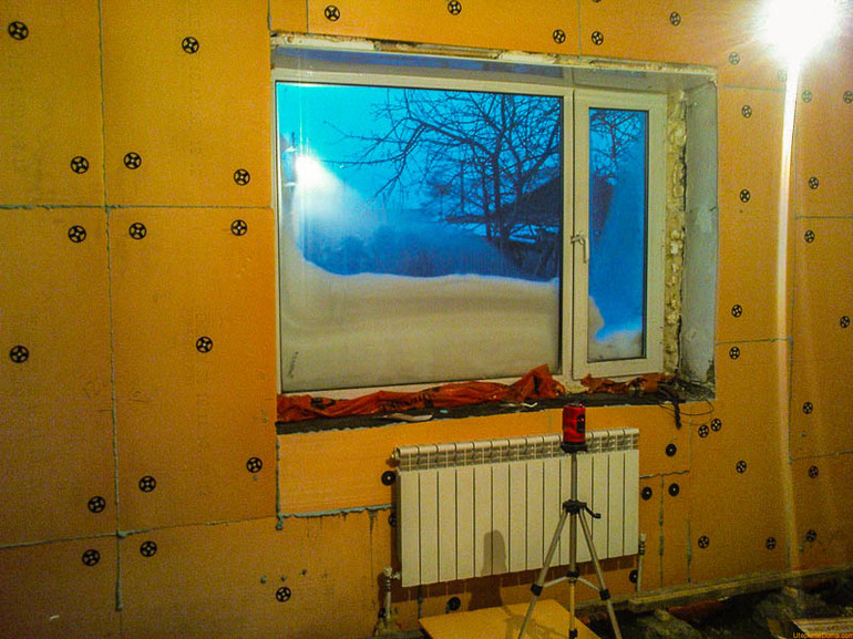 Isolation des murs de l'intérieur