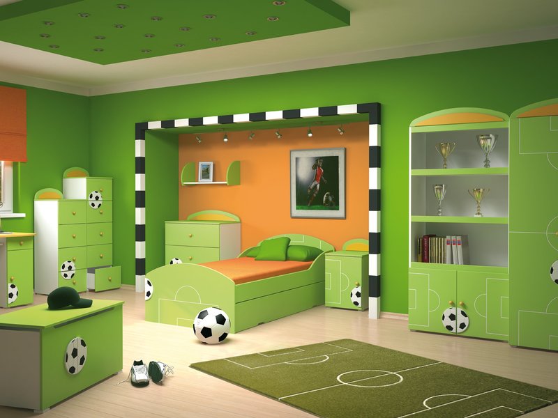 Salle de style football