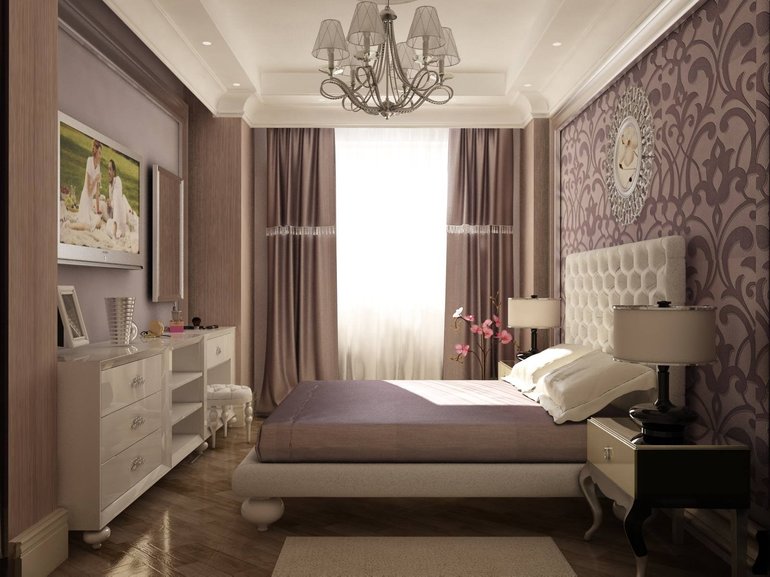 Chambre lumineuse et confortable