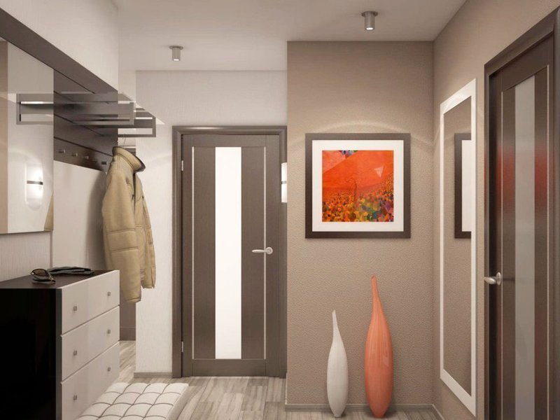 Petit couloir aux couleurs sombres