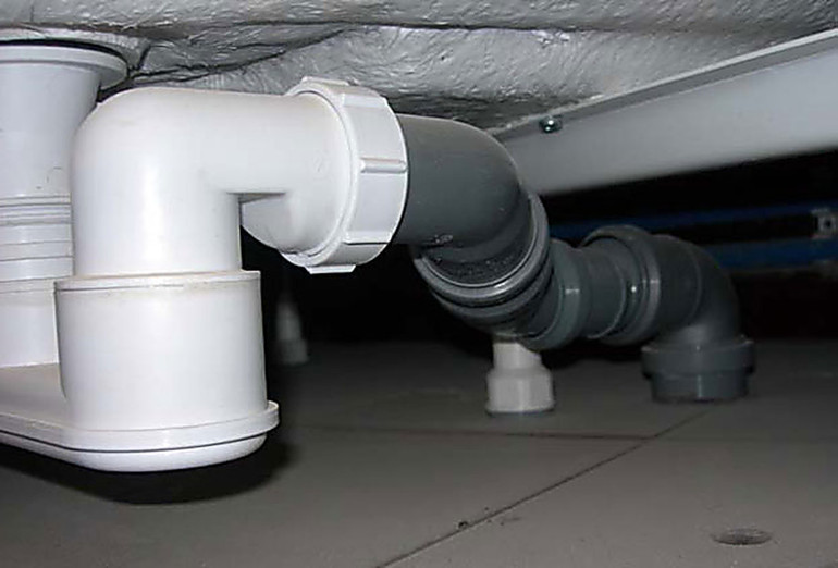 Installation de siphon