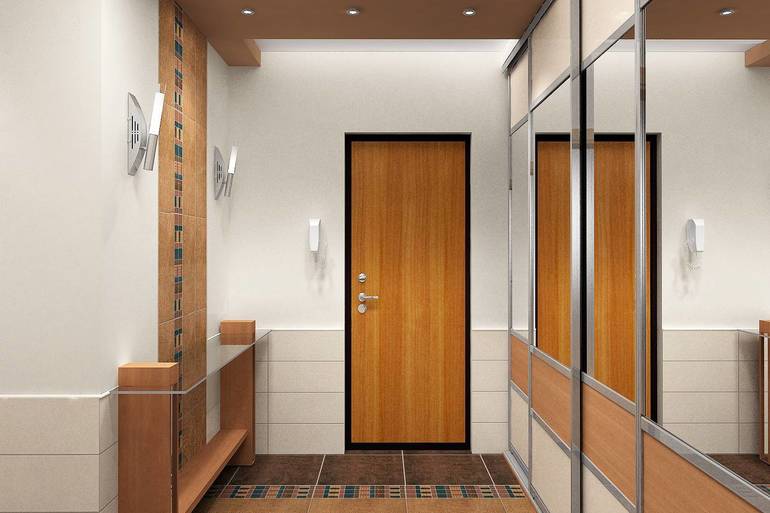 Intérieur d'un petit couloir