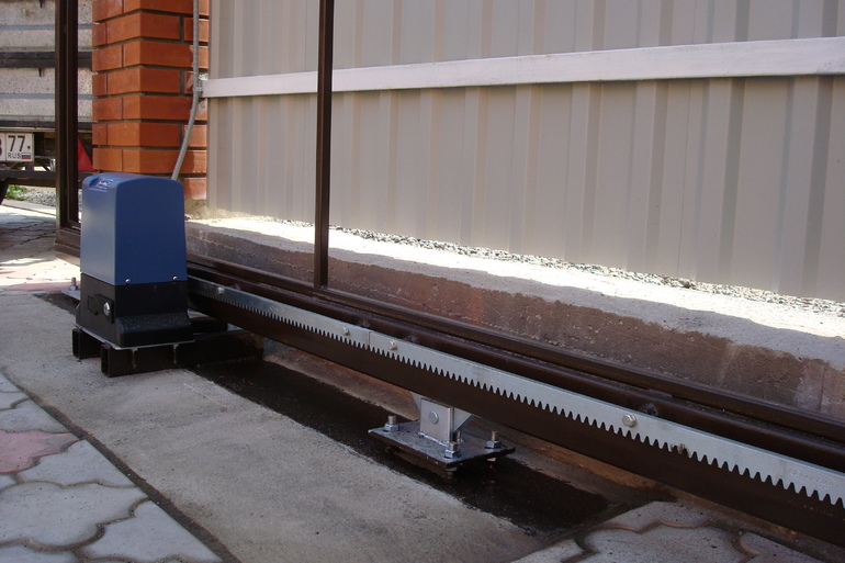 Portails coulissants, installation