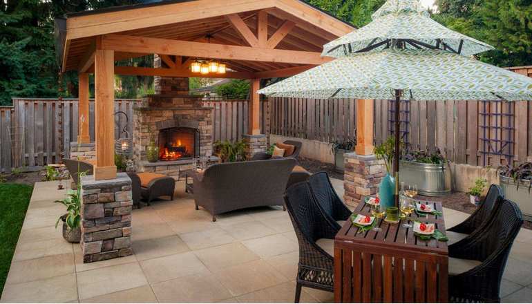 Construction d'un gazebo avec barbecue