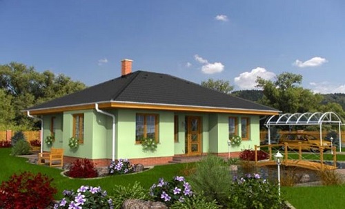 Photo du toit en croupe Photo du toit en croupe