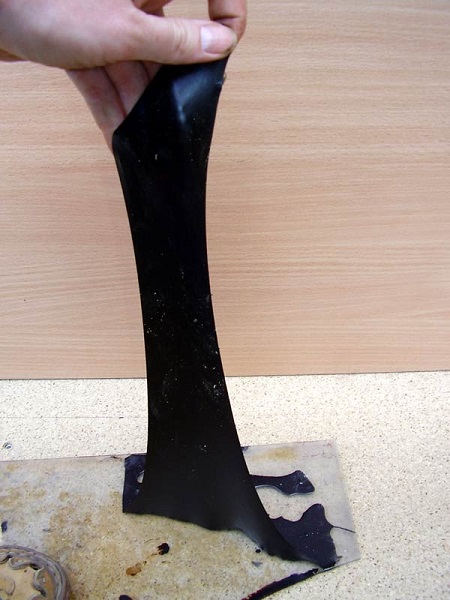 Mastic après durcissement Mastic après durcissement