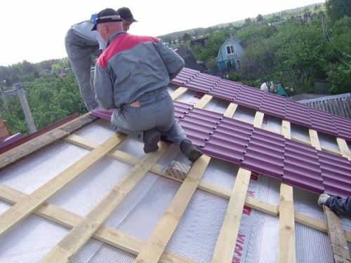 Pose de métal Pose de métal