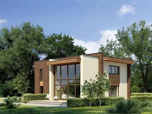 Maison à toit plat Maison à toit plat