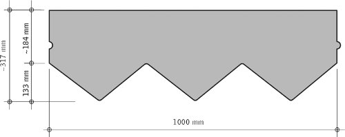 Paramètres des tuiles flexibles Ruflex FOXI Paramètres des tuiles flexibles Ruflex FOXI