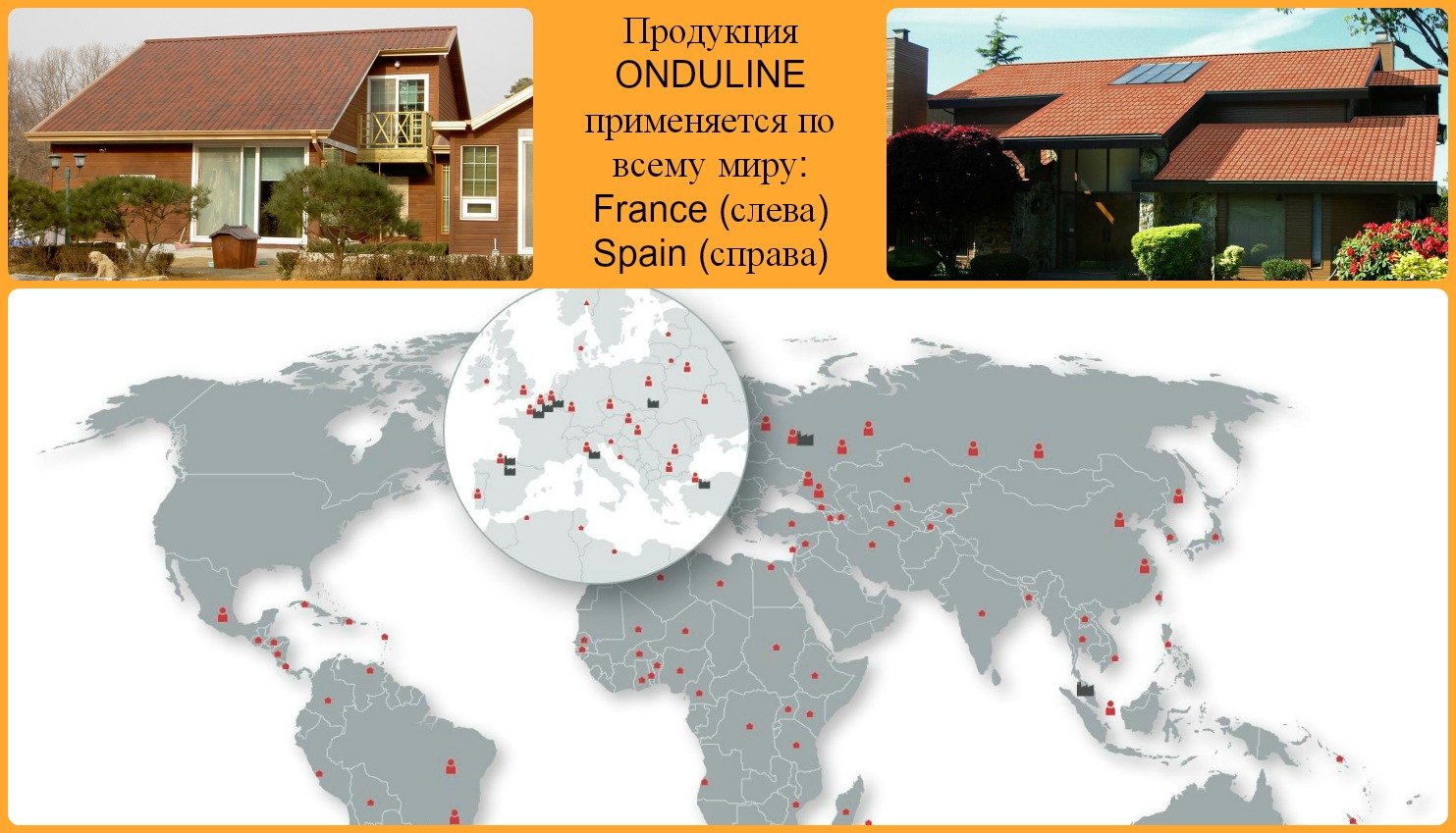 ONDULINE dans le monde