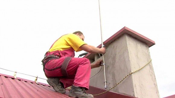 Installation du paratonnerre