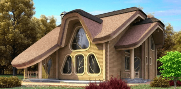 Maison avec un beau toit