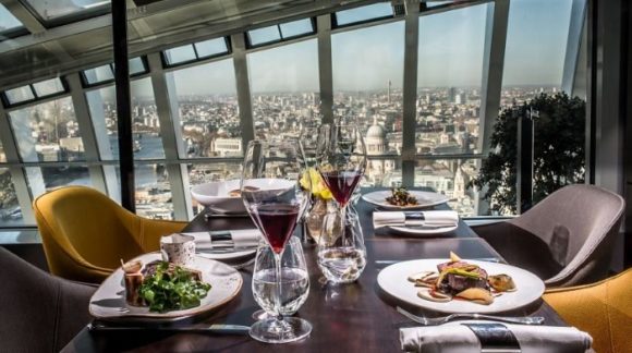 Sky Garden Bar avec vue sur Londres
