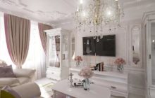Design d'appartement dans le style du classique moderne