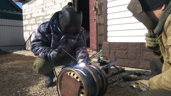 faire un poêle avec des disques