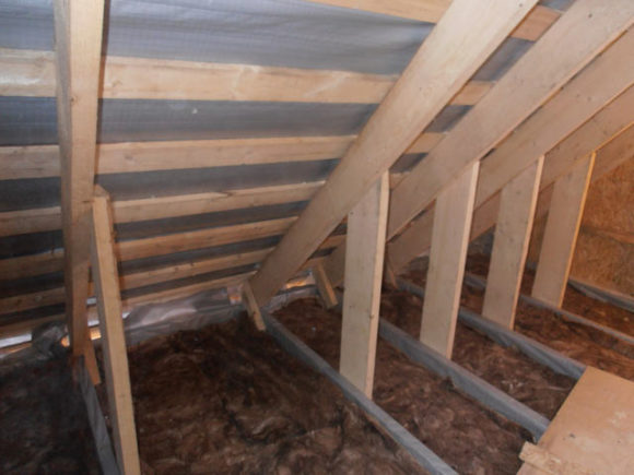 isolation du plafond