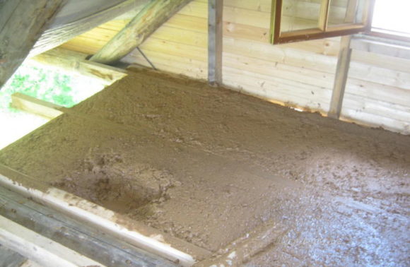 isoler avec de l'argile