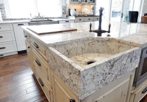 Évier en pierre naturelle