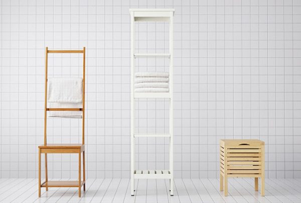 Chaise avec porte-serviettes (ROGRUND)