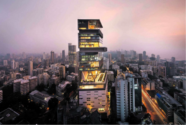 Gratte-ciel Antilia, Inde
