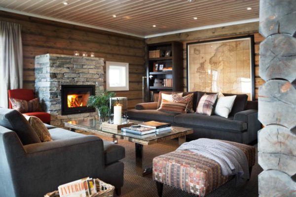 Style norvégien dans un intérieur tendance