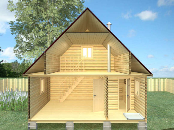 Maisons 6 par 6 avec grenier