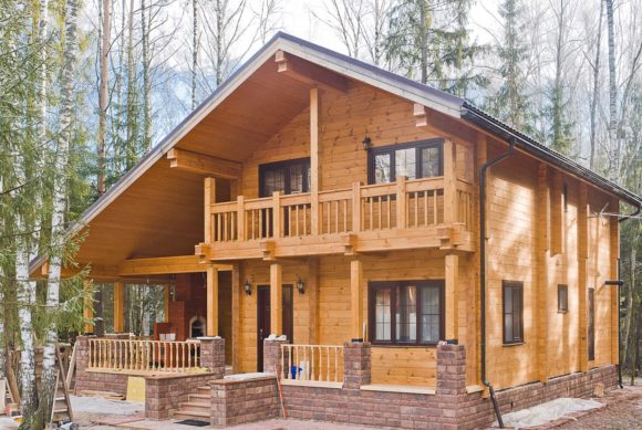 Maison en bois lamellé